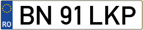 Trailer License Plate